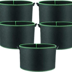 GrowPro 30 Gallon Heavy Duty Grow Bags - 5 Pack